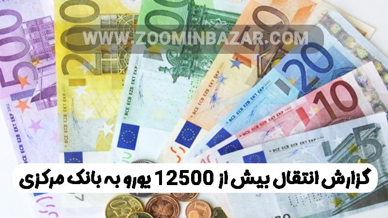 گزارش انتقال بیش از 12500 یورو به بانک مرکزی آلمان