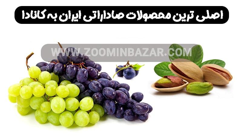 صادرات انگور میوه پسته و آجیل به کانادا