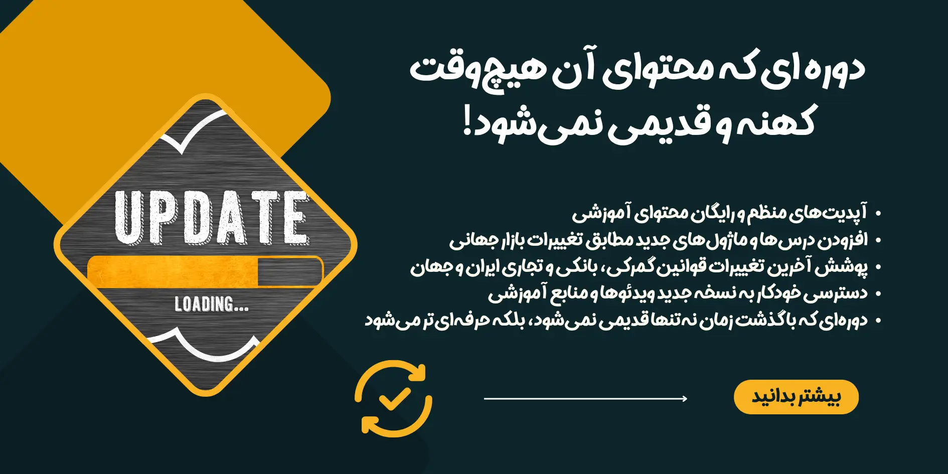 سیستم بروزرسانی محتوای دوره های زومین بازار