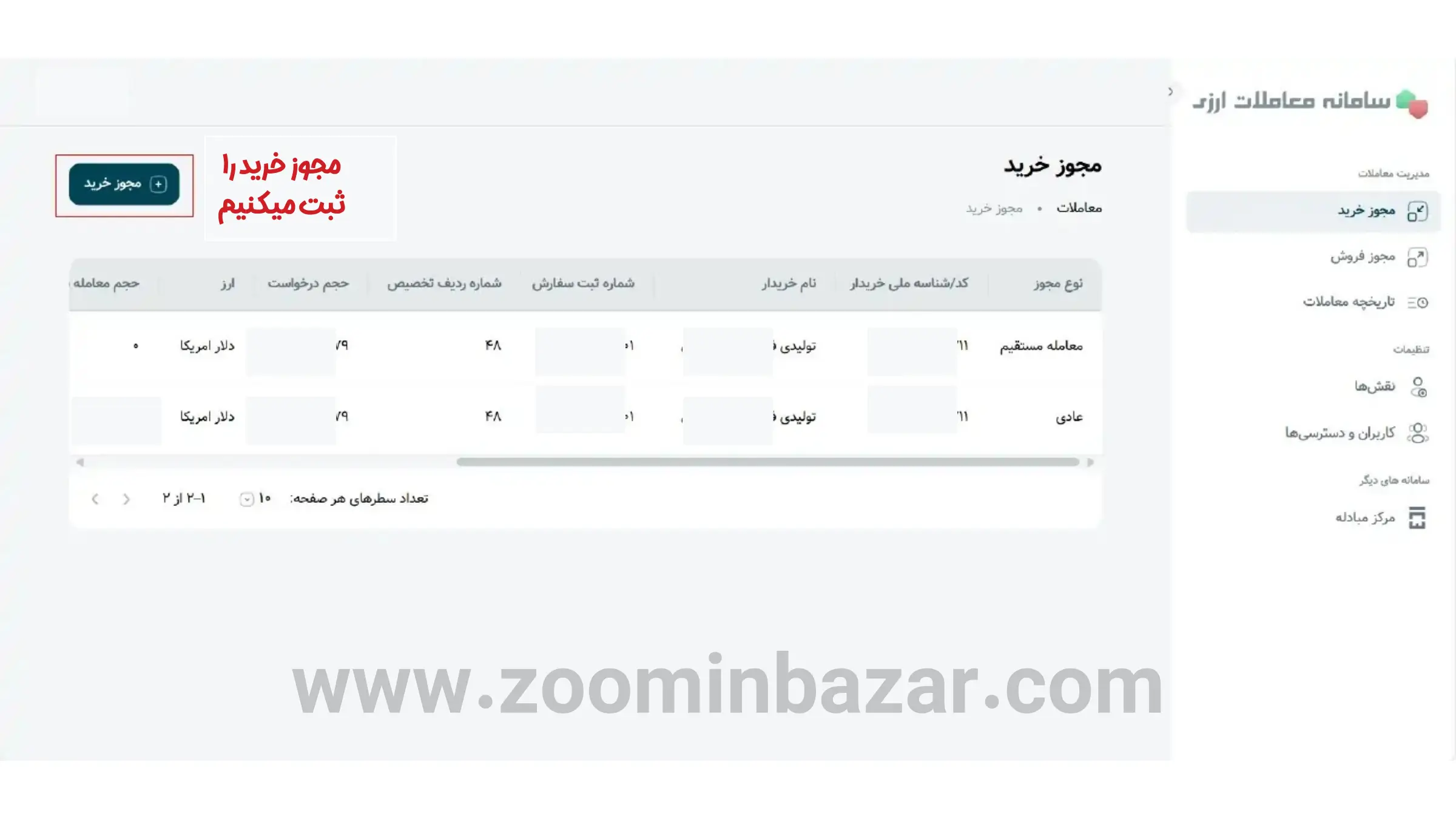 آموزش خرید و فروش ارز در گروه دوم مرکز مبادله ارز و طلا - مرحله اول ورود به سایت