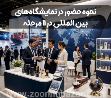 نحوه حضور در نمایشگاه‌های بین المللی در 11 مرحله