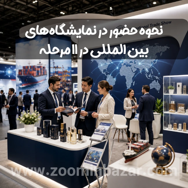 نحوه حضور در نمایشگاههای بین المللی در 11 مرحله