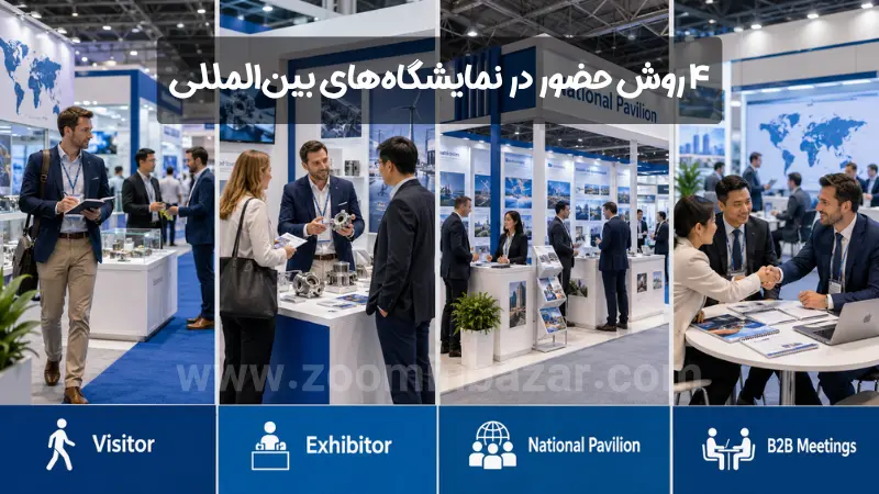 ۴ روش حضور در نمایشگاههای بینالمللی